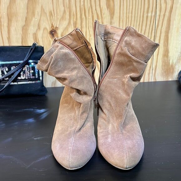 Justfab Caramel Booties   - Picture 1 of 6
